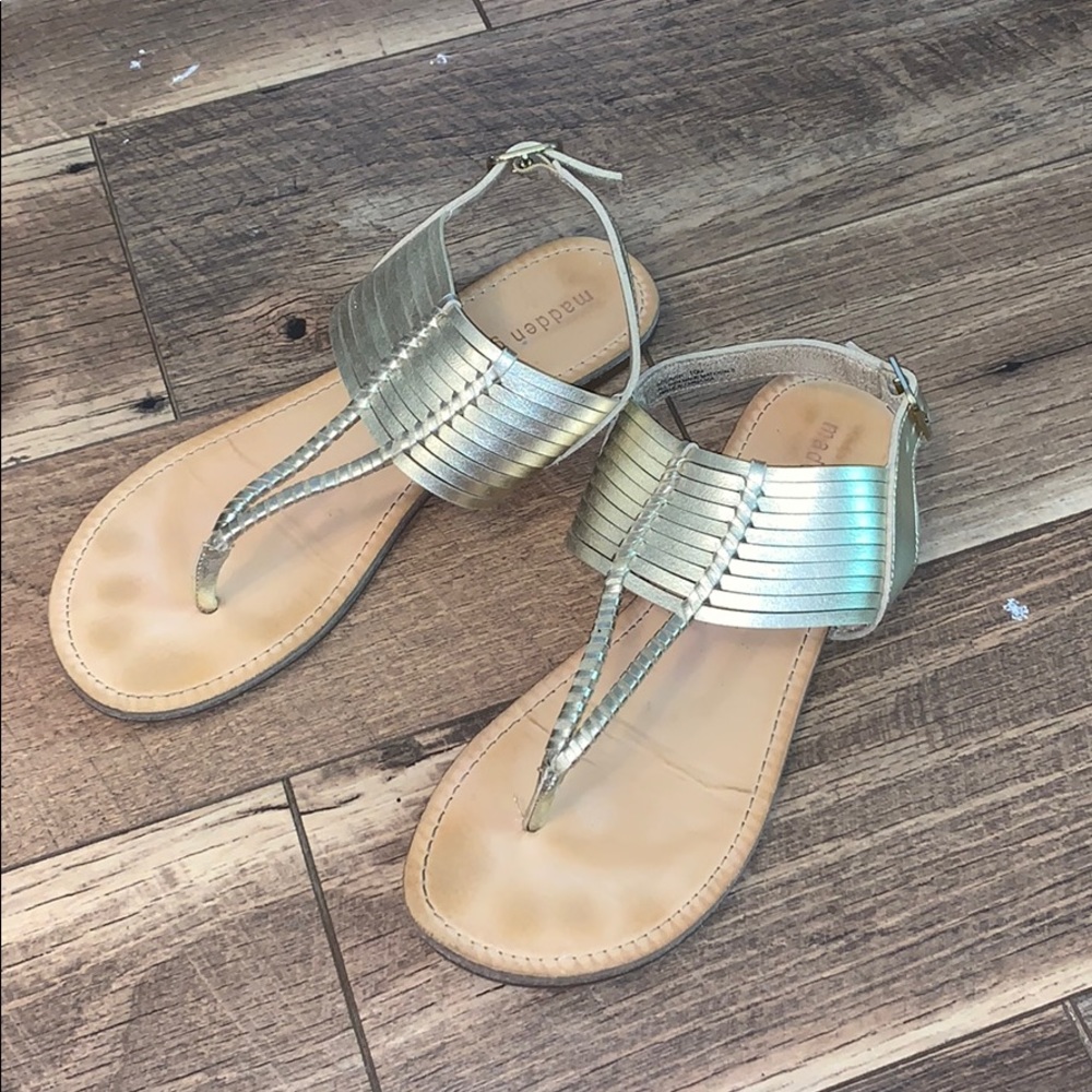 madden girl gold sandals